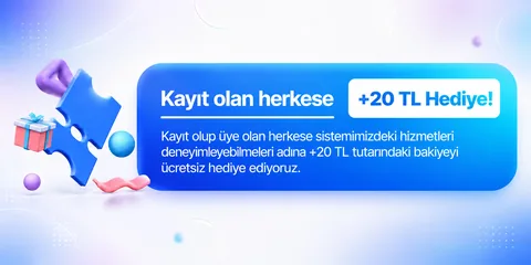 Kayıt Ol | +20 TL Bakiye Kazan!
